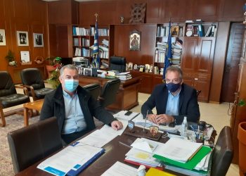 Επίσκεψη Μιχάλη Μπαγιώτη  σε Χρήστο Μιχαλάκη και Γιώργο Καρανάσιο