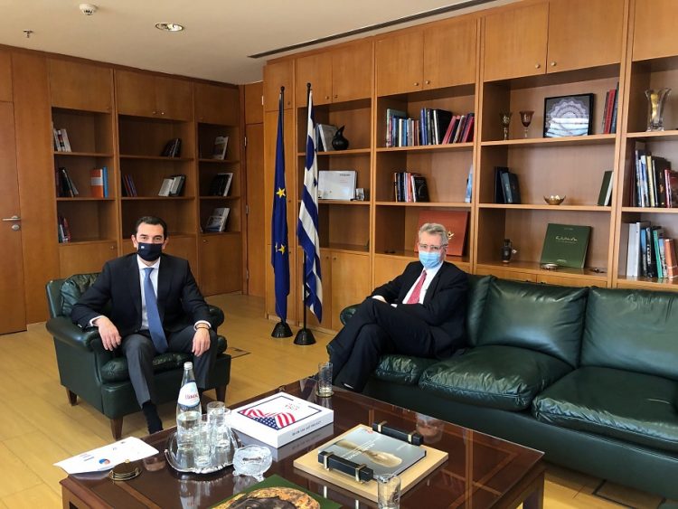 Συνάντηση Υπουργού Περιβάλλοντος και Ενέργειας, Κώστα Σκρέκα, με τον Πρέσβη των ΗΠΑ