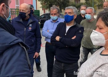 Αυτοψία του Περιφερειάρχη Θεσσαλίας Κώστα Αγοραστού στο Ζάρκο
