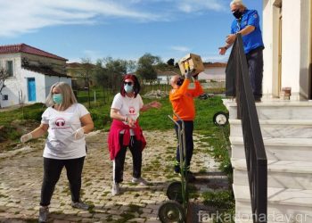 Παράδοση ανθρωπιστικής βοήθειας από την Πτολεμαΐδα στους σεισμοπαθείς  του Γριζάνου