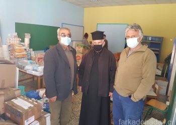 Σημαντική βοήθεια από τους κατοίκους των Σερβωτών στους σεισμοπαθείς  του Ζάρκου