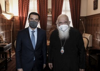 Συνάντηση Αρχιεπισκόπου με τον Τρικαλινό Υπουργό Κώστα Σκρέκα