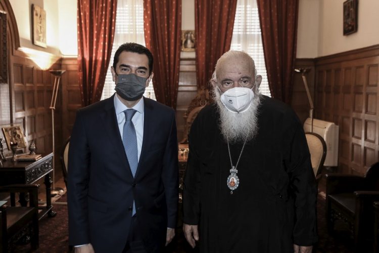 Συνάντηση Αρχιεπισκόπου με τον Τρικαλινό Υπουργό Κώστα Σκρέκα