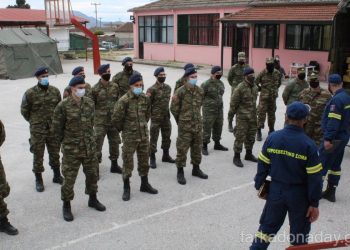 Νυχθημερόν τα «Παιδιά του Στρατού» στο πλευρό των σεισμόπληκτων του Δήμου Φαρκαδόνας