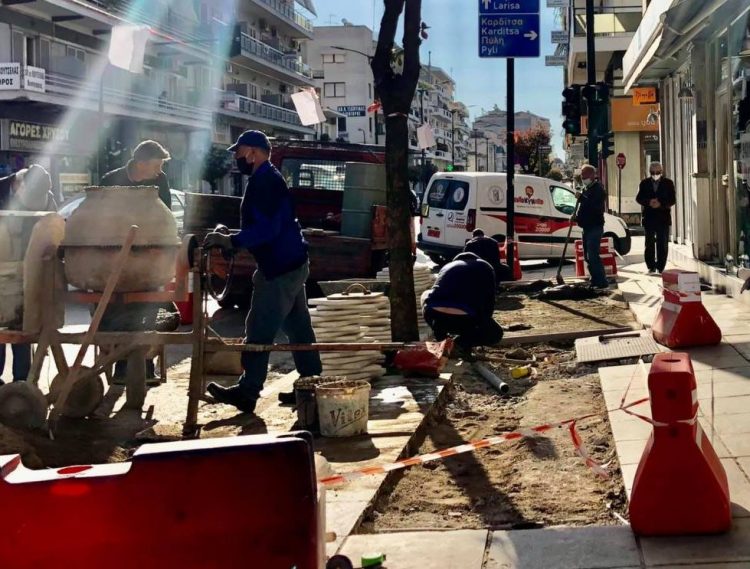 Συνέχεια παρεμβάσεων μικρής κλίμακας στα Τρίκαλα