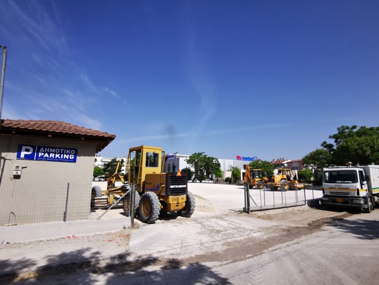 Συνεχίζονται οι εργασίες στον χώρο στάθμευσης περιοχής Ε ΚΑΠΗ