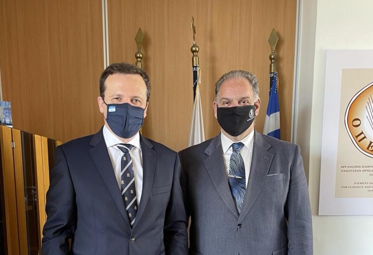 Συνάντηση Θανάση Λιούτα με τον Πρόεδρο του ΟΠΕΚΕΠΕ