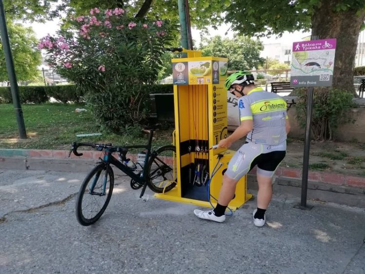 Σύγχρονος σταθμός επισκευής ποδηλάτων στα Τρίκαλα