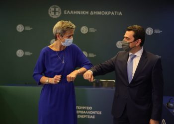 Συνάντηση Σκρέκα με την Εκτελεστική Αντιπρόεδρο της Ευρωπαϊκής Επιτροπής Μαργκρέτε Βεστάγκερ