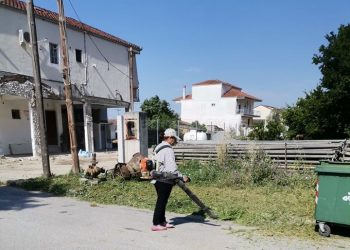 Ακούραστος ο Αντιδήμαρχος καθαριότητας Βαγγέλης Κοσμάς