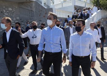 Με τον Πρωθυπουργό, Κυριάκο Μητσοτάκη, στην Αστυπάλαια ο Σκρέκας