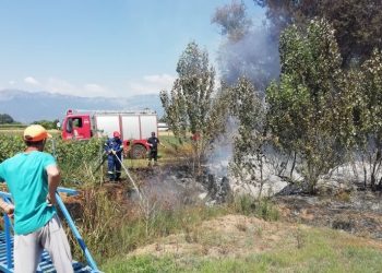 Κατασβέσθηκε φωτιά στον επαρχιακό δρόμο Μουριάς – Λαζαρίνας
