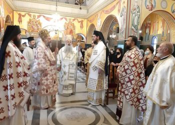 Τρισαρχιερατική Θεία Λειτουργία στην Οιχαλία για την Παναγία Πορταΐτισσα