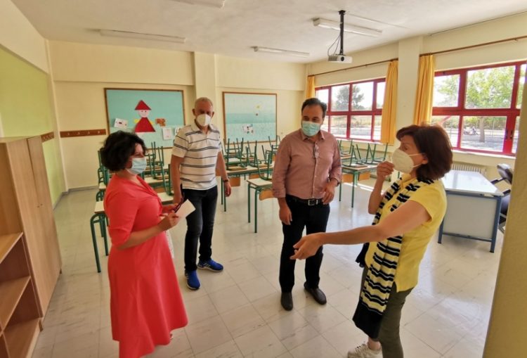 Αυτοψία Παπαστεργίου σε εργασίες συντήρησης σχολικών μονάδων
