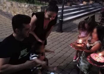 Τούρτα έκπληξη στον Γιώργο Χαλβατζά από τις κόρες του για τα γενέθλια του!!