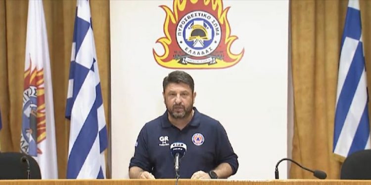 Χαρδαλιάς: «154 πυρκαγιές σε όλη τη χώρα – 98 μόνο χθες(6/8)»