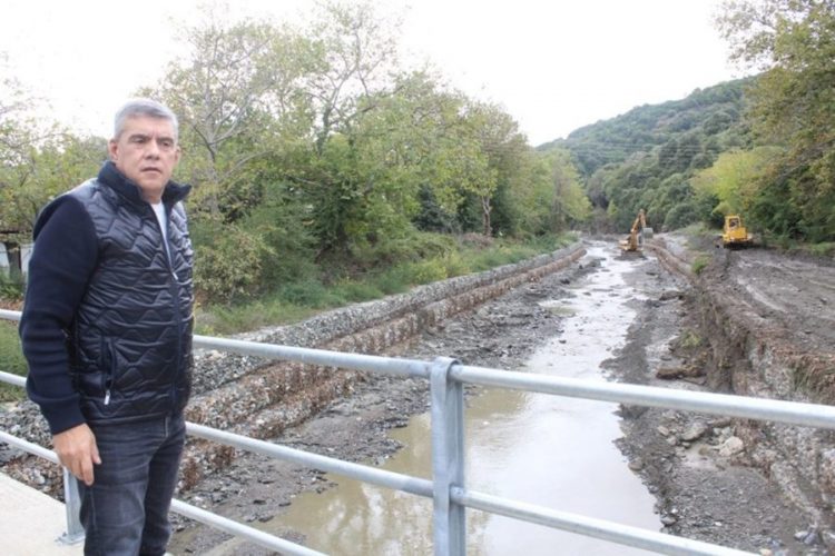 Αυτοψία Αγοραστού στα αντιπλημμυρικά έργα