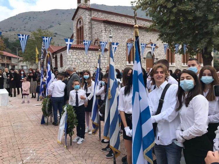 Ο εορτασμός της εθνικής επετείου της 28ης Οκτωβρίου 1940 στην Φαρκαδόνα