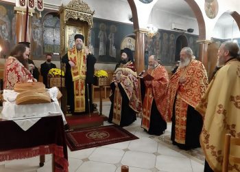 Πανηγυρικός Εσπερινός μετ΄αρτοκλασία για τον Άγιο Μηνά στον Κλοκοτό