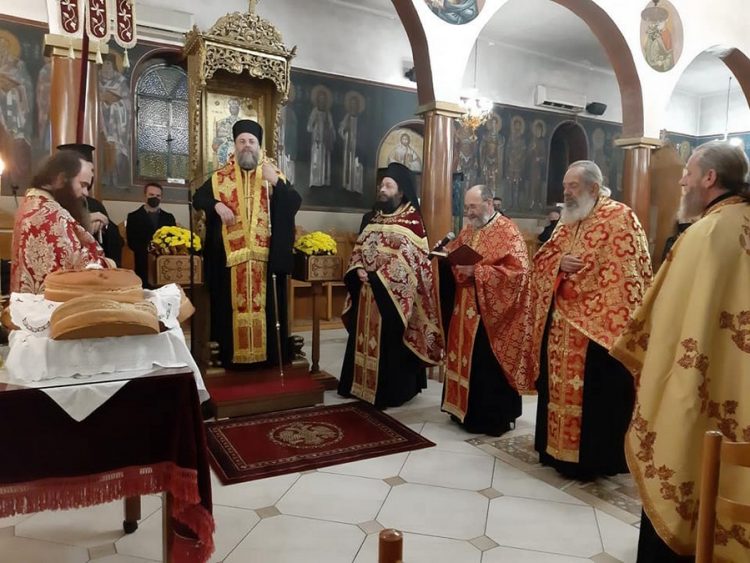 Πανηγυρικός Εσπερινός μετ΄αρτοκλασία για τον Άγιο Μηνά στον Κλοκοτό