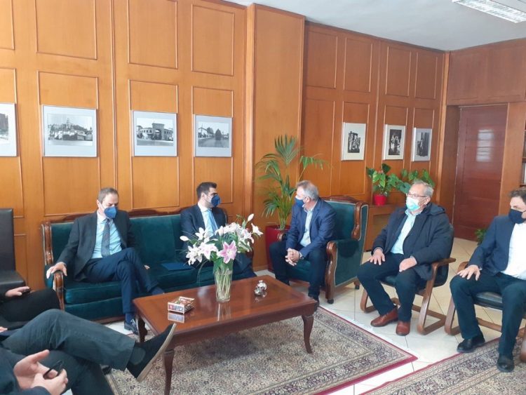 Μαρινάκης και Κονταδάκης επισκέφθηκαν τον «Πρύτανη» της Αυτοδιοίκησης Χρήστο Μιχαλάκη