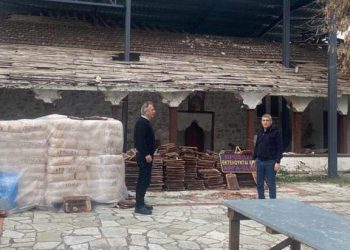 Στις εργασίες αναστήλωσης και ανάδειξης του ιστορικού Ναού Φλαμουλίου Αγοραστός και Μιχαλάκης