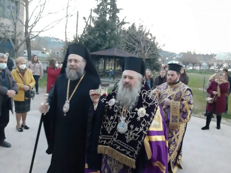 Υποδοχή των «Αχράντων Παθών» στα Τρίκαλα