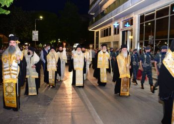 ΛΑΡΙΣΑ | Ο Πολυαρχιερατικὸς Εσπερινός και η Λιτανεία των Λειψάνων του Πολιούχου και Προστάτου Αγίου Αχιλλίου