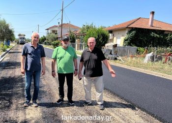 Νέα όψη μετά την ασφαλτόστρωση απέκτησε  ένας εκ των κεντρικότερων δρόμων της Φαρκαδόνας