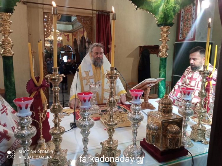 Πανηγυρική Αρχιερατική Θεία Λειτουργία στην Οιχαλία προς τιμήν της Παναγίας Πορταΐτισσας