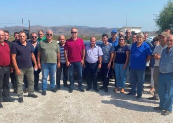 Κλιμάκιο του ΕΛΓΑ σε καλλιέργειες του Δήμου Παλαμά που υπέστησαν ζημιές