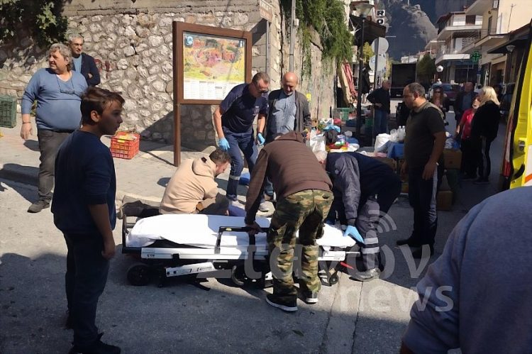 Αγροτικό παρέσυρε τρία άτομα στην λαϊκή αγορά της Καλαμπάκας