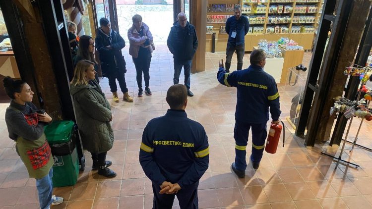Ασκηση πυρόσβεσης στον Μύλο των Ξωτικών