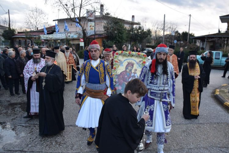 Υποδοχή της Ιεράς Εικόνος της Παναγίας «Ρόδον το Αμάραντον» στο Μικρό Κεφαλόβρυσο