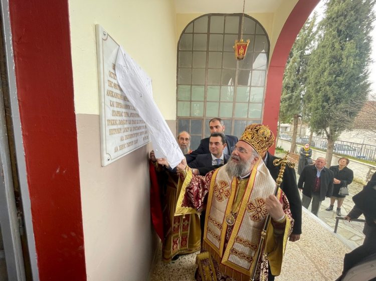 Θεία Λειτουργία από τον Δεσπότη στον ανακαινισμένο Ναό Κοιμήσεως Θεοτόκου Ζάρκου