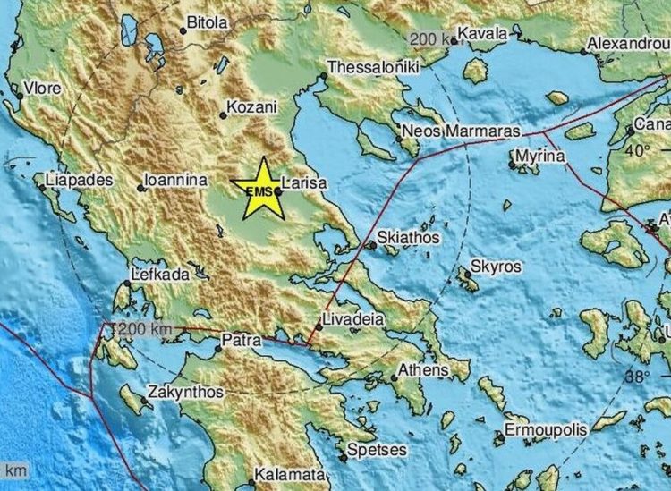 Σεισμός πολύ κοντά στη Φαρκαδόνα σημειώθηκε σήμερα, τα ξημερώματα της Πέμπτης