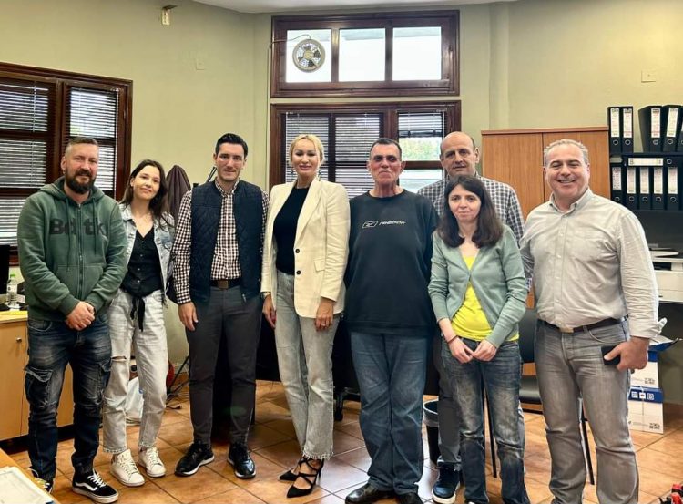 Η υποψήφια βουλευτής της ΝΔ Χαρά Ξάνθη επισκέφτηκε την αστική ανάπτυξη