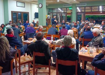 Μεγάλη συγκέντρωση Χατζηγάκη στα Καλύβια