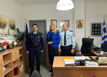 Επίσκεψη της υποψήφιας βουλευτoύ Χαρά Ξάνθη στην Αστυνομική Διεύθυνση Τρικάλων