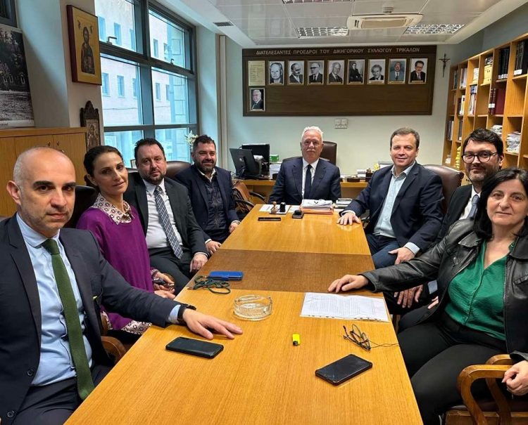 Συνάντηση του Θανάση Λιούτα με τον Δικηγορικό Σύλλογο Τρικάλων