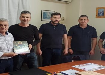 Συνάντηση ΔΣ Ένωσης Αστυνομικών Υπαλλήλων Τρικάλων με τον Ταξίαρχο  Θωμά Καρανάσιο