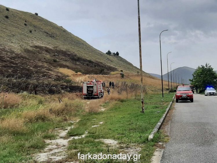 ΦΩΤΟΓΡΑΦΙΕΣ: Αποφεύχθηκαν τα χειρότερα από την πυρκαγιά  στην Φαρκαδόνα