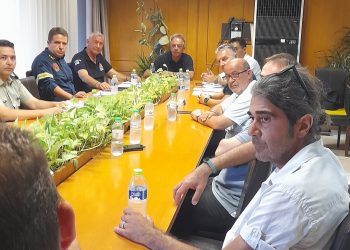 Ο δήμαρχος Φαρκαδόνας στο έκτακτο Σ.Ο.Π.Π. για την αντιμετώπιση των κινδύνων από τις δασικές πυρκαγιές