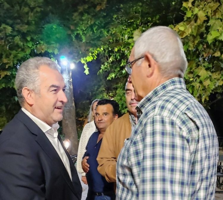 Οι πολίτες του Ζάρκου υποδέχτηκαν θερμά τον Μιχάλη Μπαγιώτη