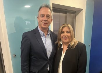 Με τη νέα γραμματέα της ΝΔ Μαρία Συρεγγέλα συναντήθηκε ο Χρήστος Μιχαλάκης