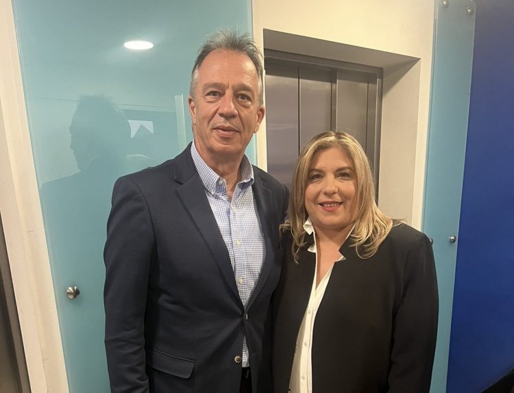 Με τη νέα γραμματέα της ΝΔ Μαρία Συρεγγέλα συναντήθηκε ο Χρήστος Μιχαλάκης