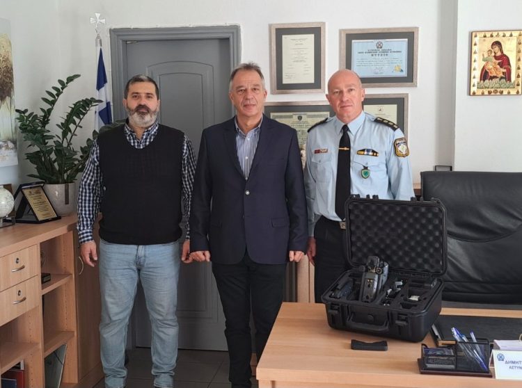 Προσφορά drone στην ΕΛ.ΑΣ. από τον Χρήστο Μιχαλάκη