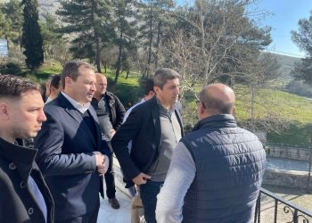 O Λιούτας με την ηγεσία του Υπουργείου Αγροτικής Ανάπτυξης στην αυτοψία στα πληγέντα χωριά μας από τις θεομηνίες