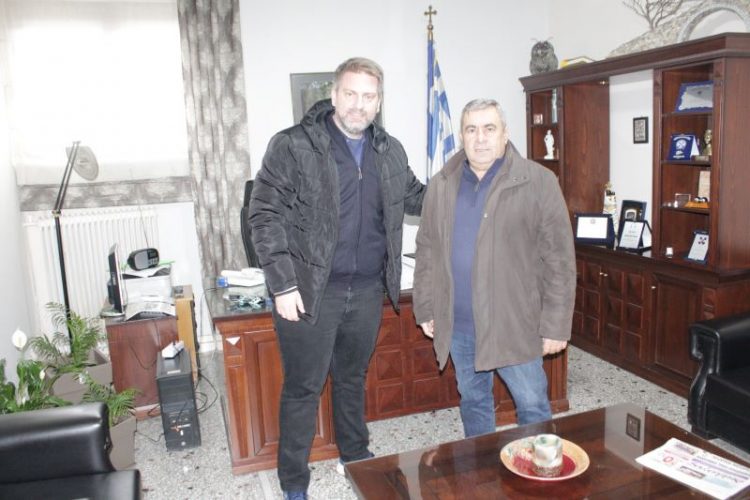 Συνάντηση Μαράβα με τον Δήμαρχο Αργιθέας Ανδρέα Στεργίου