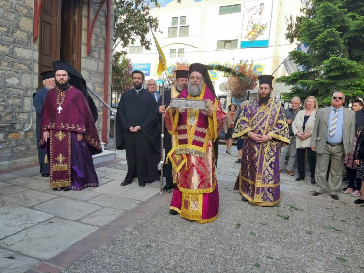 Υποδοχή Δεξιάς Χειρός Σπυρίδωνος στον Ιερό Ναό Αγίου Αθανασίου Μπάρας Τρικάλων